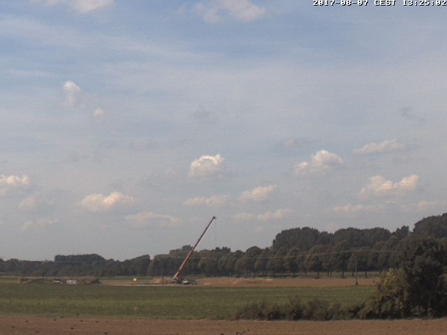 Foto aktuelle Baustelle Windkraftanlage Stadtwerke Kalkar