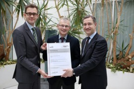 Überreichung TSM-Urkunden an die Geschäftsführung der Stadtwerke Kalkar